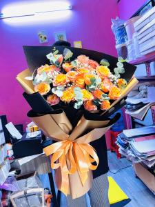 Bó hoa Hồng - Tông màu Cam